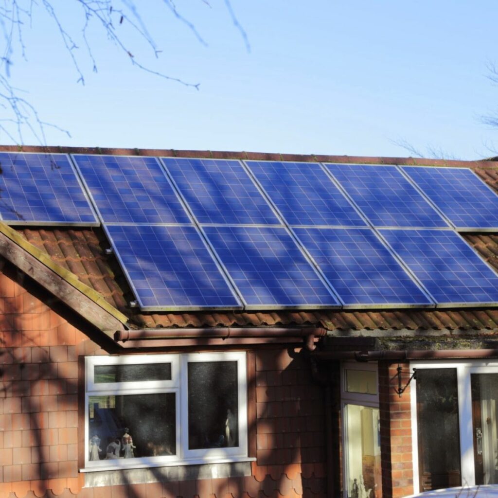 Solar Panel Shading on house
